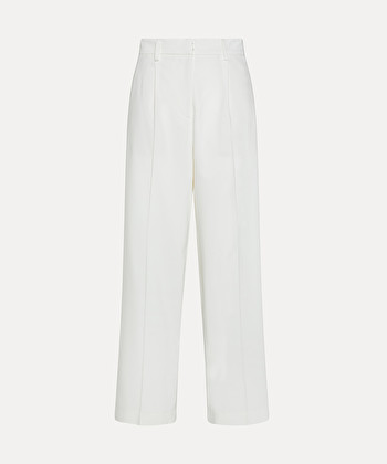 Corduroy Winter White Pants 80s, Pleated Trousers, Women Baggy Dress Pants  