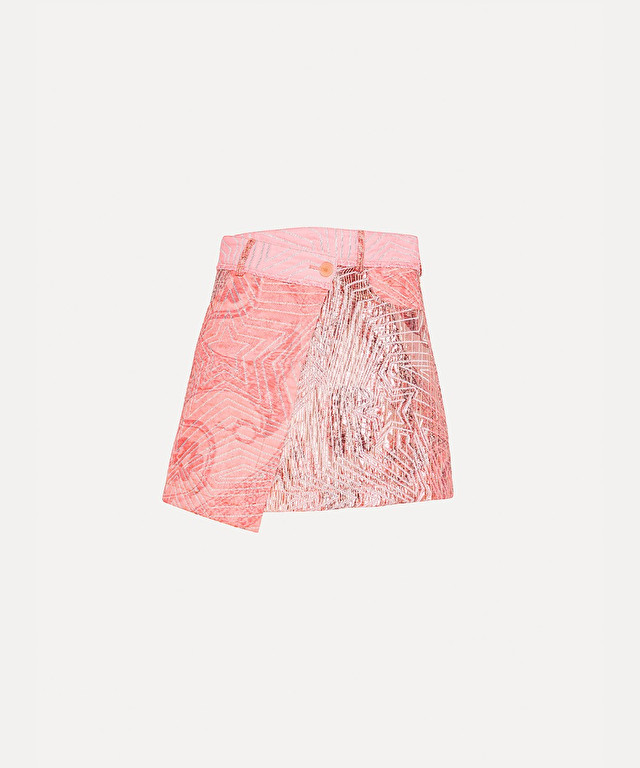jacquard “stars” miniskirt with lurex