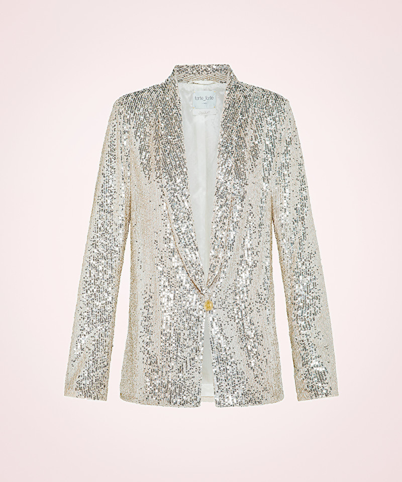 Picasso More than anything Pour the jacket in micro–sequins | forte_forte