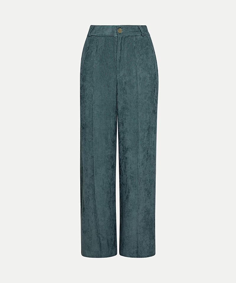 fluid cropped corduroy trousers 