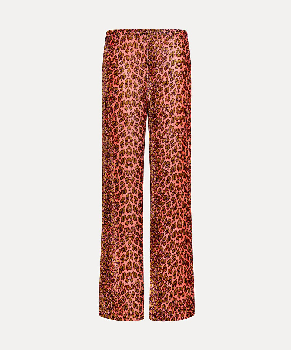 Whistles Animal Print Beach Trouser, Leopard Print at John Lewis & Partners