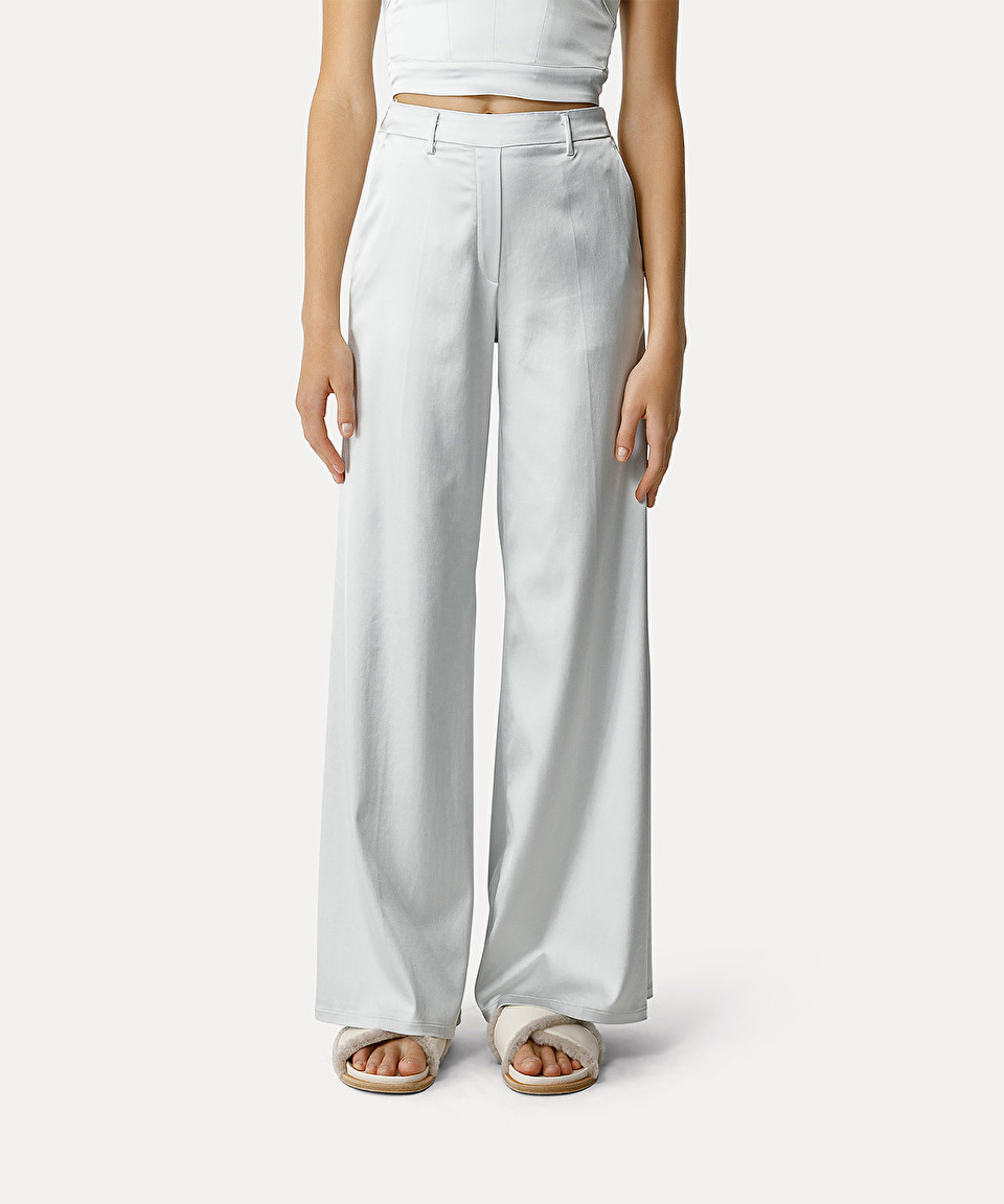 White Satin Pants, Wide Leg Long Pants for Women, Silk High Waisted Women  Pants, Satin Palazzo Pants, Satin Silk Pants, White Satin Trousers -   New Zealand