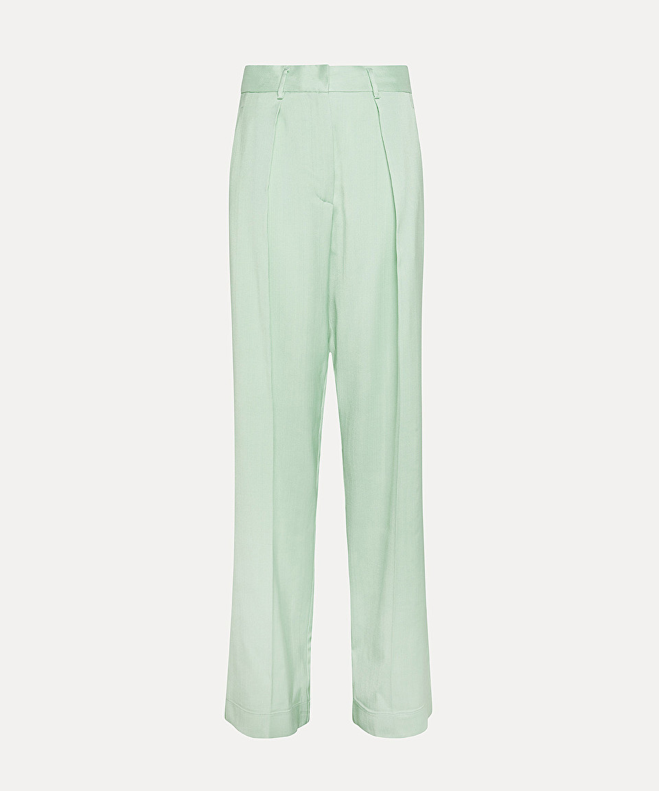 flared trousers in stretch crêpe cady | forte_forte