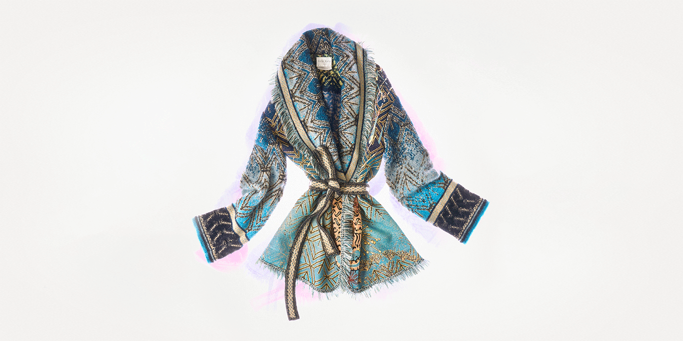 Bespoke Upcycled Vintage Shearling Kimono Jacket -  Ireland